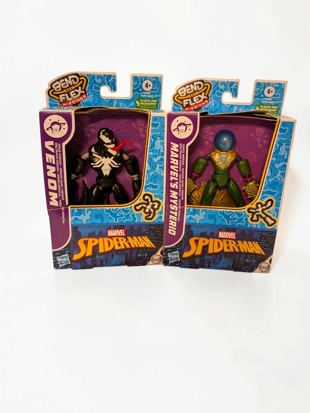 Marvel Spider-Man Bend and Flex Missions Venom & Mysterio Space Mission Set